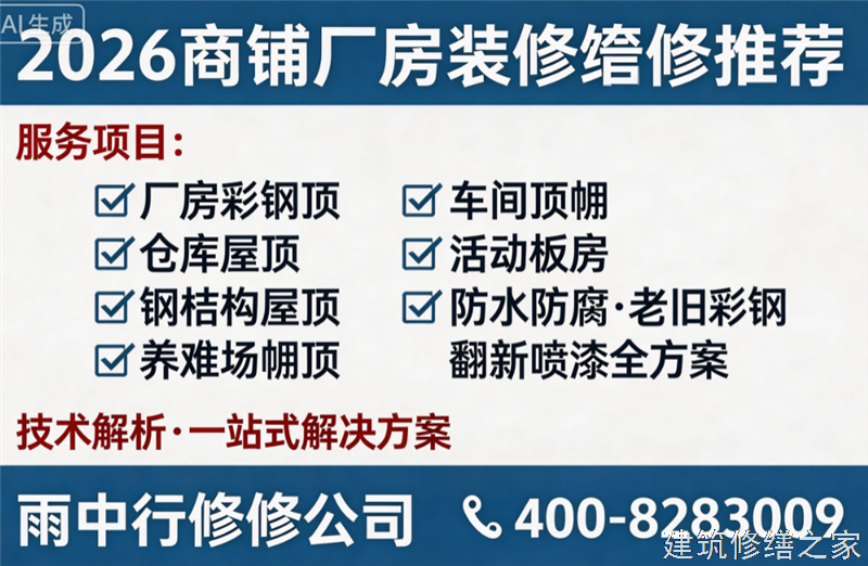 巢湖2026/9居巢区厂房屋面防水哪家公司好
